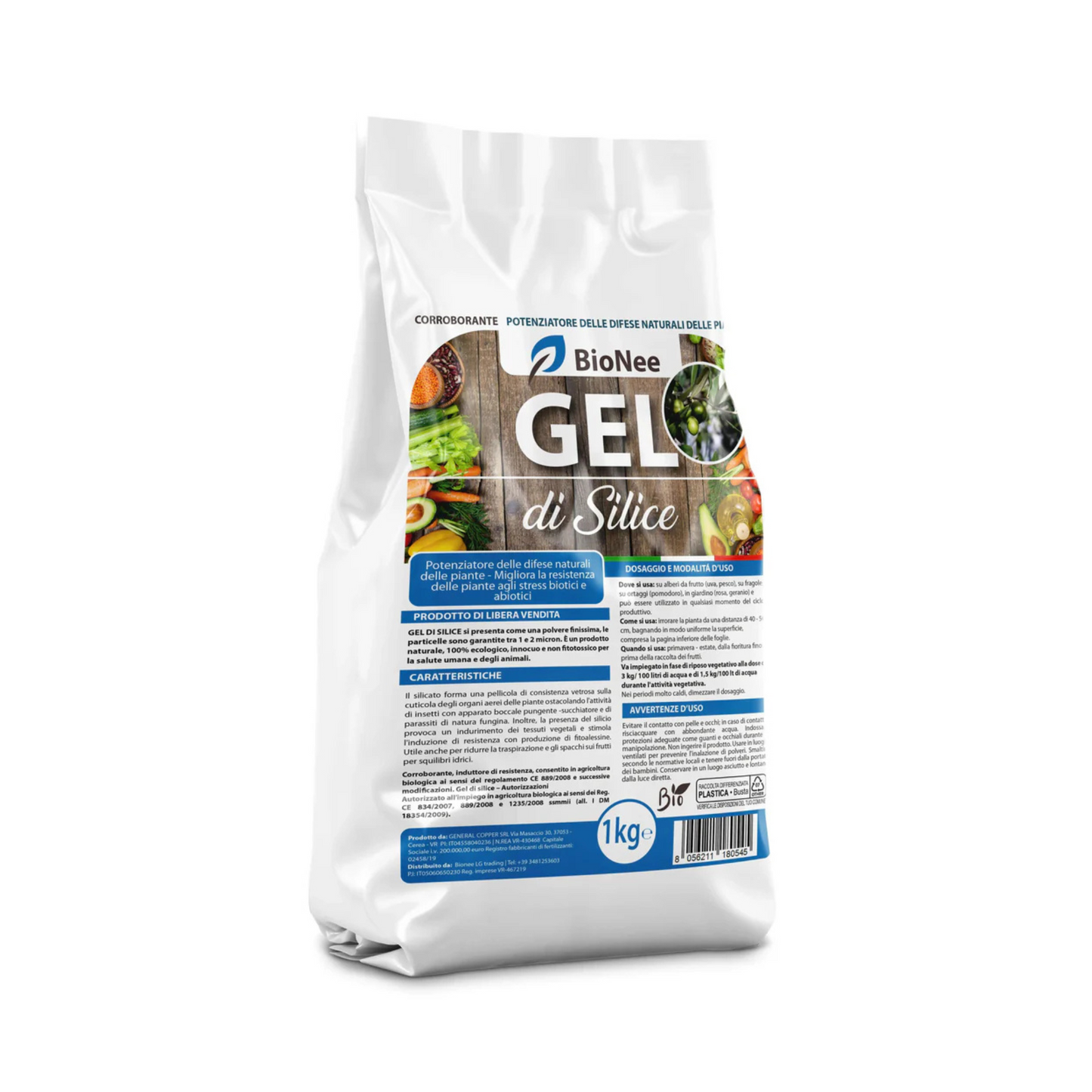 Gel di Silice per agricoltura x 1 KG - Polvere di roccia, Potenziatore delle difese naturali Effetto Insetticida e Fungicida - Per Orto e Piante - BIO - fba