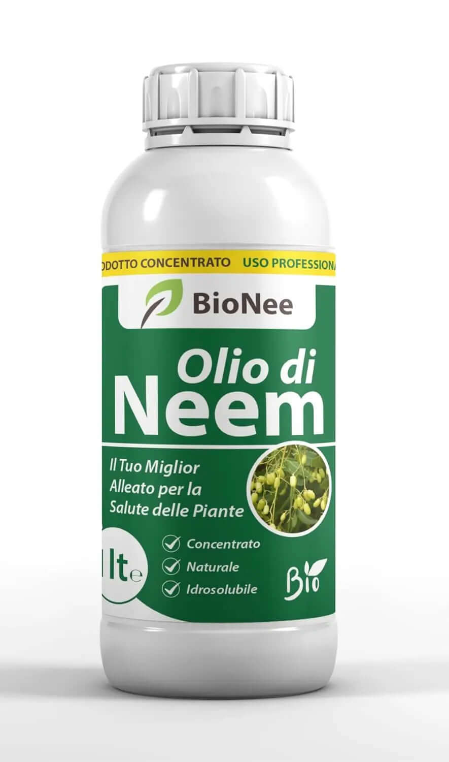 Bionee - Olio di NEEM BIOLOGICO 1L - Il Tuo Miglior Alleato per la Salute delle Piante Verdecobre