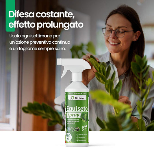 Equiseto Spray 500 Ml | Pronto All’Uso | Protettivo Naturale Preventivo | Difesa Contro Oidio E Peronospora | per Orti, Frutteti E Colture Biologiche