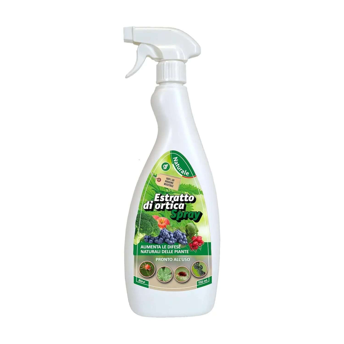 Insetticida Naturale per Piante 750 ml - A Base di Estratto Biologico di Ortica - Efficace Contro Cocciniglia, Afidi, Ragnetto Rosso e Pidocchi - Spray Verdecobre