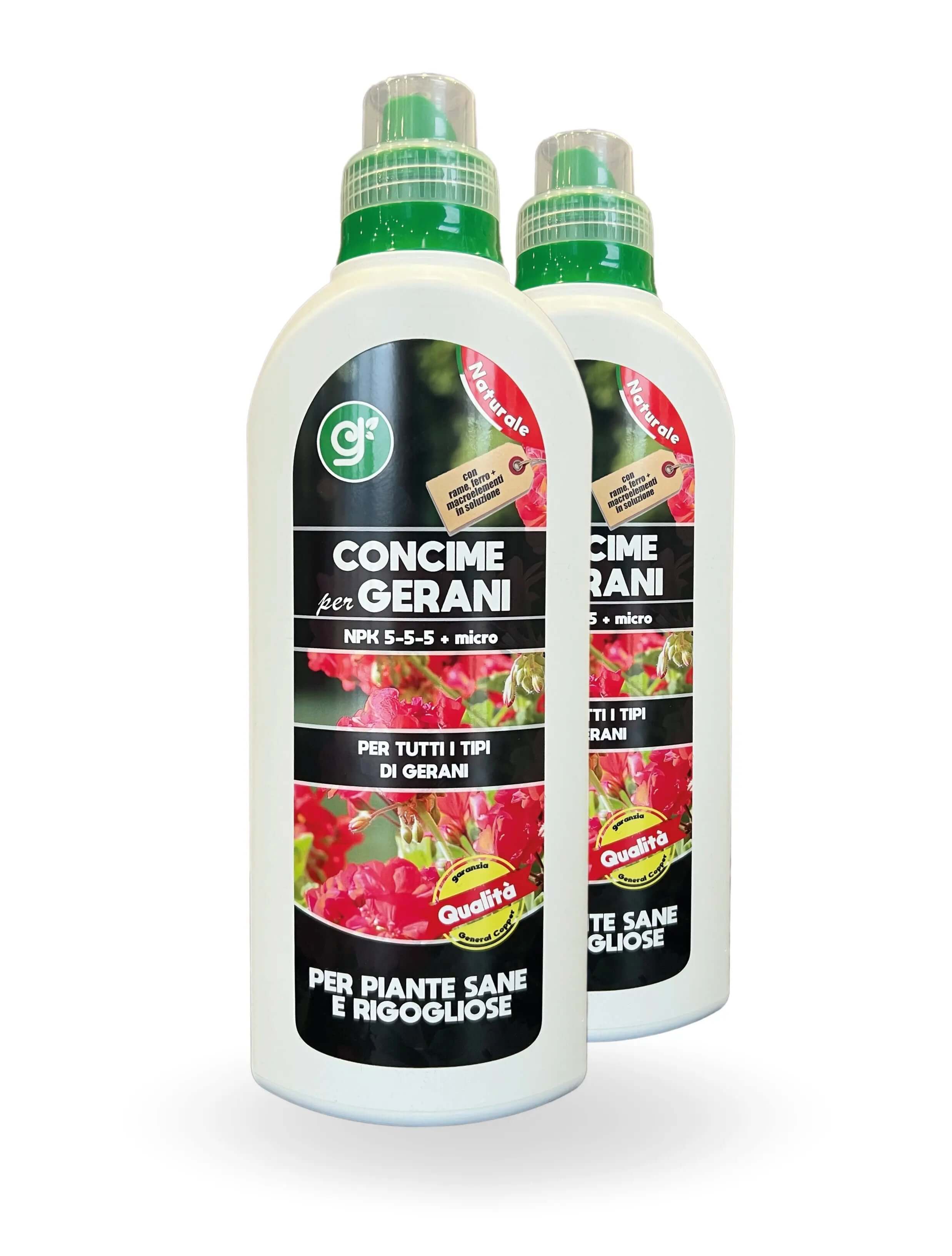 Concime Gerani GER1 🌺⚡ - Boost Crescita Gerani - 1 lt La Bottega del Rame