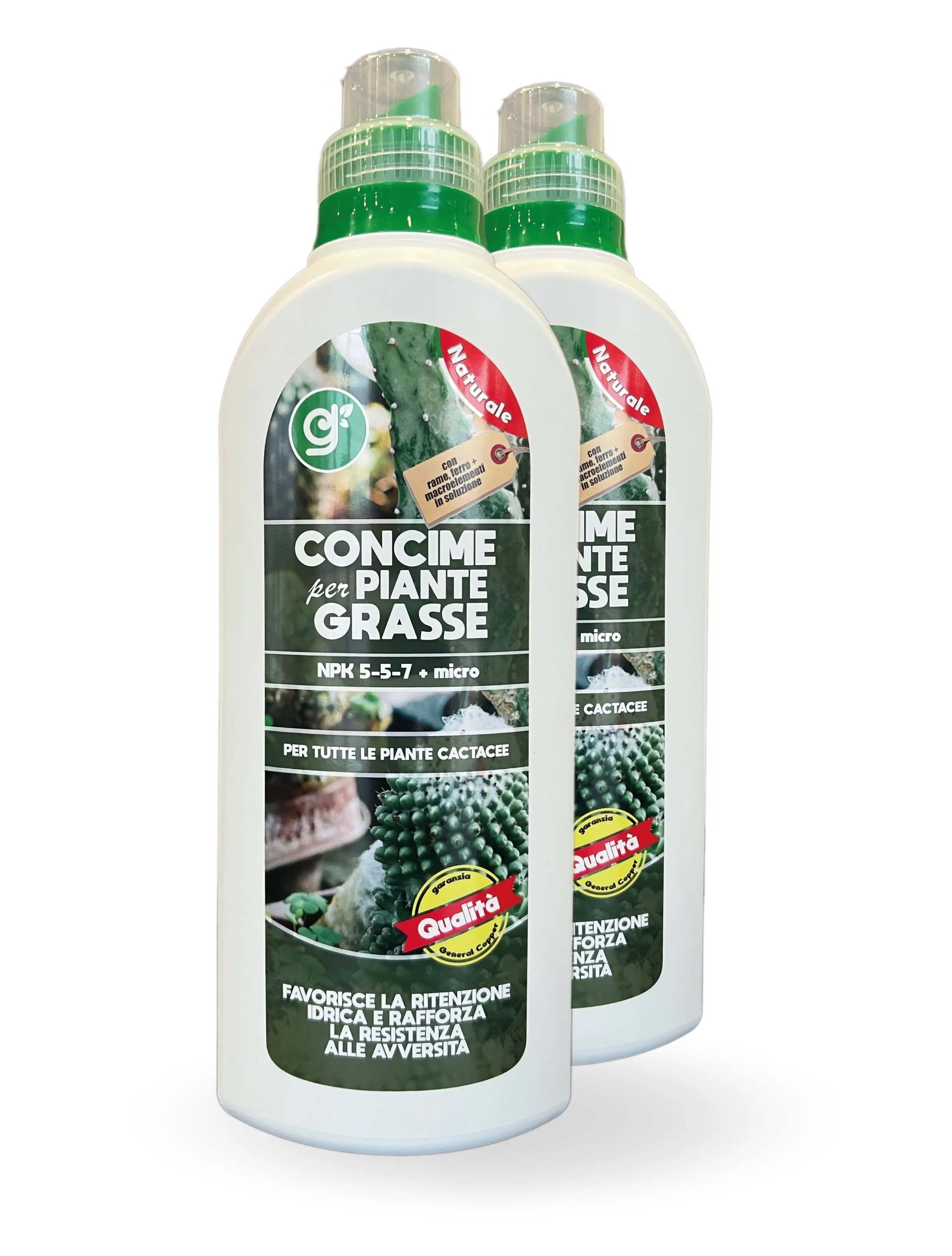 Concime Piante Grasse GRA1 🌵⚡ - Boost Piante Succulente - 1 lt La Bottega del Rame