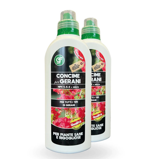 Concime Gerani GER1 🌺⚡ - Boost Crescita Gerani - 1 lt