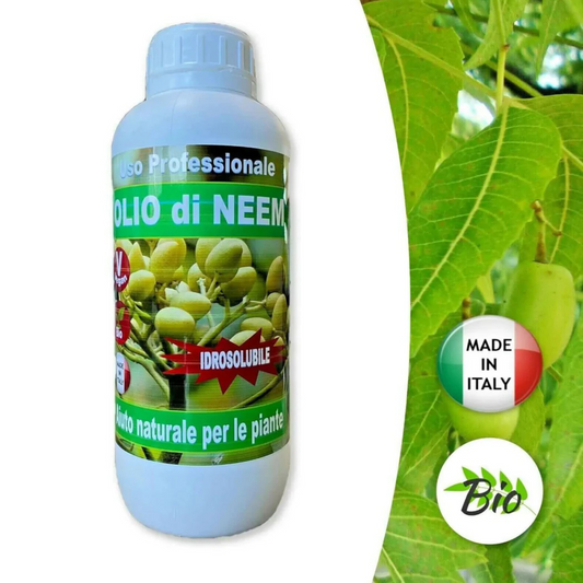 Olio di Neem - insetticida naturale biologico solubile in acqua - 1 litro