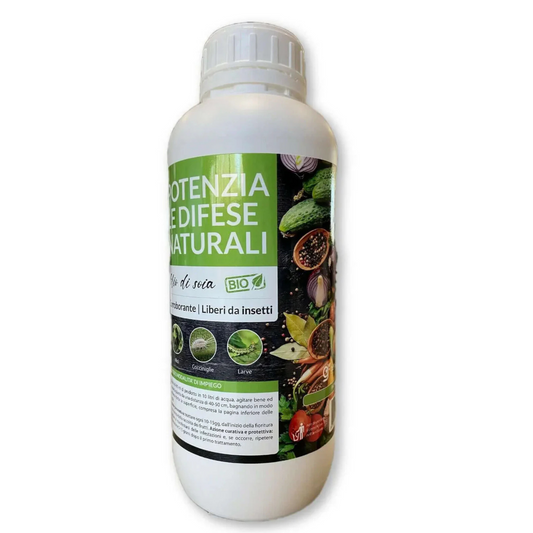 Insetticida Bio 100% Naturale Olio di Soia Concentrato POTENZIA LE DIFESE 1 Lt