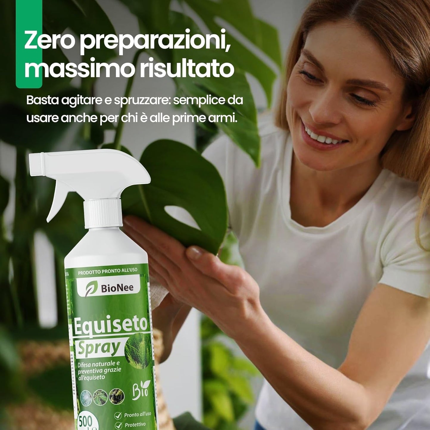Equiseto Spray 500 Ml | Pronto All’Uso | Protettivo Naturale Preventivo | Difesa Contro Oidio E Peronospora | per Orti, Frutteti E Colture Biologiche